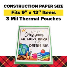 Scotch™, Thermal Laminating Construction Paper Pouches, Index card  Key Visual.