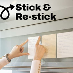 Post-it® Neutrality Collection, 3321-SSNTR, B+ Image 04, Lined, Stick and Re-stick.