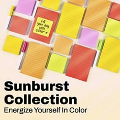 Post-it® SUN,burst Collection, 5401-SUN, B+ Image 02, energize yourself in color.