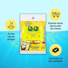 Conteúdo Enriquecido de Ponjita Esponja de Banho Infantil Bob Esponja 1