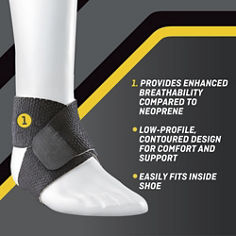 FUTURO™ Ankle Support Adjustable, catalog ID 01037ENR, B+ key visual featuring breathable, low-profile support.