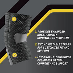 FUTURO™ Adjustable Elbow Support, catalog ID 01038ENR, B+ key visual showcasing breathable, adjustable support.