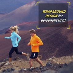 FUTURO™ Adjustable Elbow Support, catalog ID 01038ENR, B+ key visual emphasizing the wraparound design for a personalized fit.