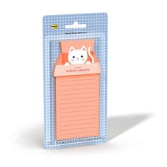 Post-it®, Pet Notes, Cat List Notes, Center Right In Pack Image.