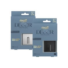 Command™ Décor Twist Collection group images small metal robe hook image
