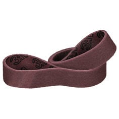 A Scotch-Brite Finishing Film Backed Belt in Maroon Colour