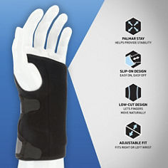 Key Visual image of ACE™ Reversible Splint Wrist Brace, catalog ID 209623, featuring product icons.