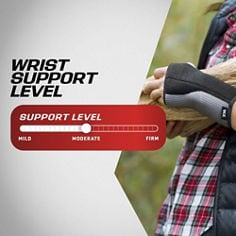 Key Visual image of ACE™ Reversible Splint Wrist Brace, catalog ID 209623, showing product support levels.