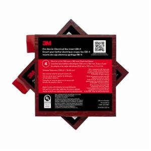 3M™ Fire Barrier Electrical Box Inserts EBI-4, 3.25 in x 3.25 in x 3/16 in, 40 Each/Case image 3M™ Fire Barrier Electrical Box Inserts EBI-4, 3.25 in x 3.25 in x 3/16 in, 40 Each/Caseimage