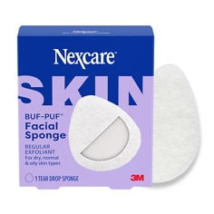 Key Visual image of Nexcare™ Buf-Puf™ Regular Facial Sponge, catalog ID 910-06. B+ Content