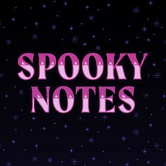Post-it® Spooky Notes B+ image showing Halloween-themed gift tags and note designs. Visible text includes “Post-it® Gift Tags,” “Set of 4,” “Spooky Notes,” “You’ve Been BOO’d!” and “6 Gift Tags.”