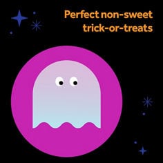 Post-it® Spooky Notes HW26-SN-DCG2 B+ image with a Halloween-themed message. Visible text includes “Perfect non-sweet trick-or-treats.”