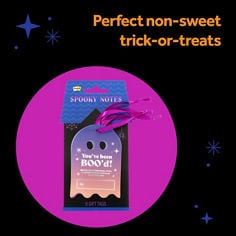 Post-it® Spooky Gift Tags HW26-SN-TAG B+ image showing Halloween gift tag designs. Visible text includes “Fun Halloween Designs” and “Spooky Notes.”