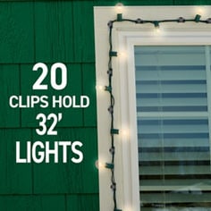 Command™ 17017BLK bplus image02 image, 20 clips hold 32 lights