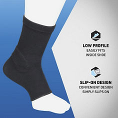 Key Visual image of ACE™ Ankle Compression Sleeve, catalog ID 207525/207526. B+ Content