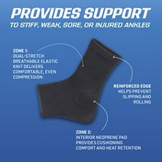 Key Visual image of ACE™ Ankle Compression Sleeve, catalog ID 207525/207526. B+ Content
