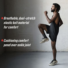 Key Visual image of ACE™ Black Ankle Compression Sleeve, catalog ID 901001/901002. B+ Content