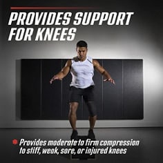 Key Visual image of ACE™ Black Knee Compression Sleeve, catalog ID 907001/907002. B+ Content
