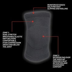 Key Visual image of ACE™ Black Knee Compression Sleeve, catalog ID 907001/907002. B+ Content