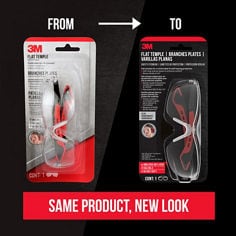 Key Visual image of 3M™ Flat Temple Eyewear Anti-Scratch, catalog ID 47010, ecommerce To/From Presentation.