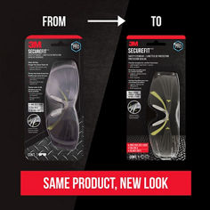 Key Visual image of 3M™ SecureFit™ 400 Indoor/Outdoor Eye Protection, catalog ID SF400M, ecommerce To/From Presentation.