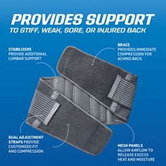 Key Visual image of ACE™ Adjustable Back Brace, catalog ID 207744. B+ Content