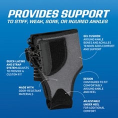 Key Visual image of ACE™ Adjustable Deluxe Ankle Brace, catalog ID 207736. B+ Content