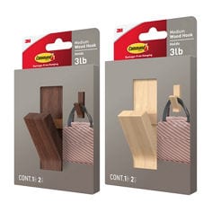 Command™ 3lb medium modern wood packs 17420DW-ES 17420LW-ES image, 2 in packages products
