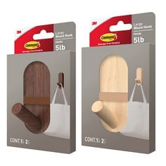 Command™ 5lb large modern wood packs 17423LW-ES 17423DW-ES image, 2 in packages products