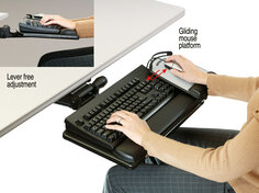 3M(TM) Adjustable Keyboard Tray AKT150LE  CMYK