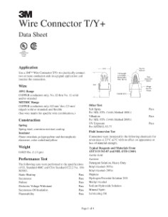 3M™ Performance Plus™ Wire Connector T/Y+JUG, 500 per Jug, 10000/Case ...