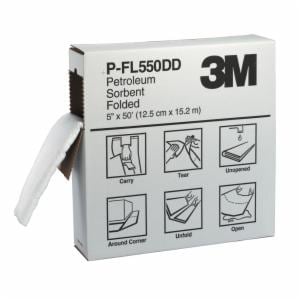 3M™ Oil Sorbent Folded P-FL550DD, 127 mm x 15.2 m, 3 Sets/Caseimage