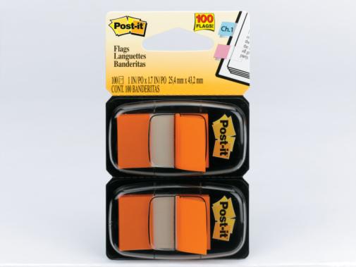 Post-it® Flags 680-OE2, Orange, 25 mm x 43 mm