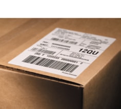 close up image of RFID label