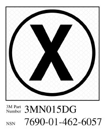 3M(TM) Diamond Grade(TM) Damage Control Sign Cir X-Ray