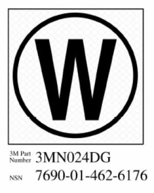3M™ Diamond Grade Damage Control Sign 3MN024DG, “Cir William”, 2 in x 2 in, 10/Packageimage