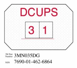 3M™ Diamond Grade Damage Control Sign 3MN035DG, “DCUPS”, 8 in x 12 in, 10/Pkgimage