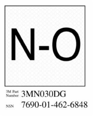 3M™ Diamond Grade Damage Control Sign 3MN030DG, “Norm Open”, 2 in x 2 in, 10/Packageimage