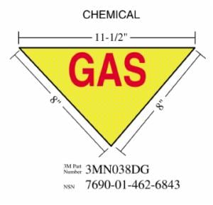 3M™ Diamond Grade Damage Control Sign 3MN038DG, “CHEM”, 11-1/2 in x 8 in, 10/Packageimage