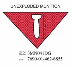 3M™ Diamond Grade Damage Control Sign 3MN041DG, “UNEXP MUNI”, 11.5 in x 8 in, 10/Packageimage