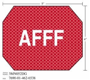 3M™ Diamond Grade Damage Control Sign 3MN052DG, “AFFF”, 5 in x 4 in, 10/Package image 3M™ Diamond Grade Damage Control Sign 3MN052DG, “AFFF”, 5 in x 4 in, 10/Packageimage