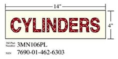 3M(TM) Photoluminescent Film 6900 Ship Board Sign CYLINDERS