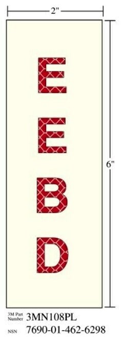 3M(TM) Photoluminescent Film 6900 Ship Board Sign EEBD