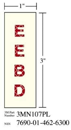 3M(TM) Photoluminescent Film 6900 Ship Board Sign EEBD