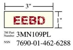 3M(TM) Photoluminescent Film 6900 Ship Board Sign EEBD