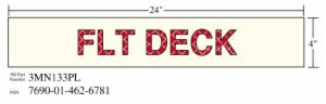 3M™ Photoluminescent Film 6900, Shipboard Sign 3MN133PL, 24 in x 4 in, FLT DECK, 10/Package image 3M™ Photoluminescent Film 6900, Shipboard Sign 3MN133PL, 24 in x 4 in, FLT DECK, 10/Packageimage