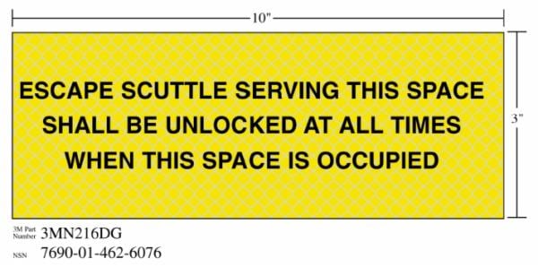 ™ Diamond Grade Safety Sign 3MN216DG