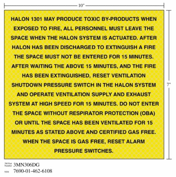 ™ Diamond Grade Fire Fighting Sign 3MN306DG