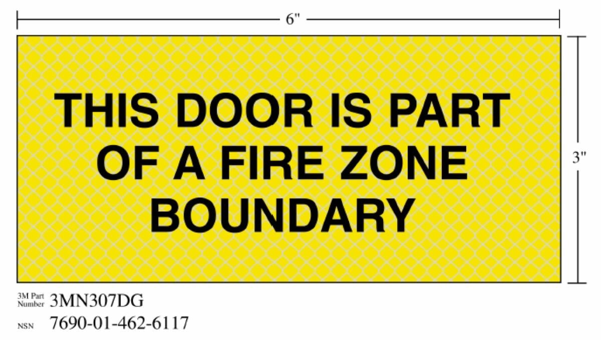 ™ Diamond Grade Fire Fighting Sign 3MN307DG