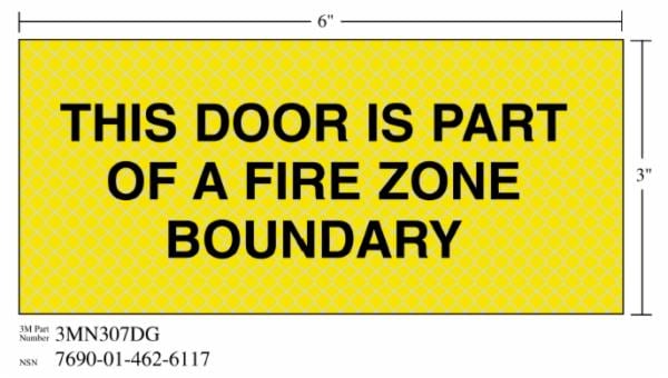™ Diamond Grade Fire Fighting Sign 3MN307DG